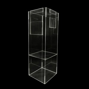 Bac soldeur acrylique transparent 30 × 30 × 90 cm – Bac à fouille
