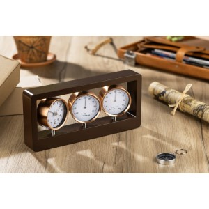 Station météo METEOR bois personnalisée sérigraphie | Apothiclick