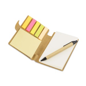 Carnet notes autocollantes MARRO avec stylo personnalisé | Apothiclick