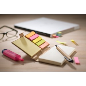 Carnet notes autocollantes MARRO avec stylo personnalisé | Apothiclick