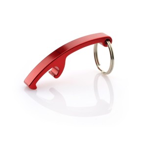 Porte-clés décapsuleur ABRI rouge personnalisé gravure | Apothiclick