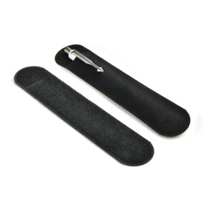Étui velours E3 noir pour stylo personnalisé gravure | Apothiclick