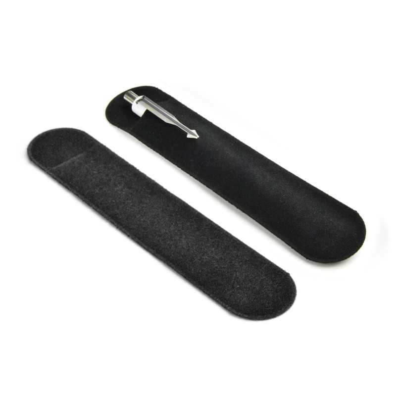 Étui velours E3 noir pour stylo personnalisé gravure | Apothiclick