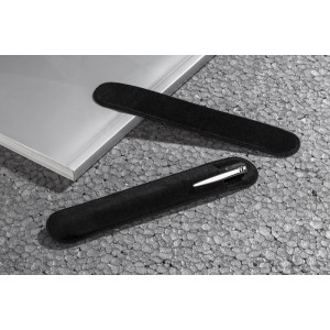 Étui velours E3 noir pour stylo personnalisé gravure | Apothiclick