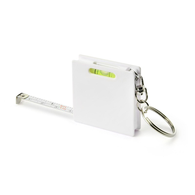 Porte-clés mètre RIZO 1m blanc personnalisé | Apothiclick