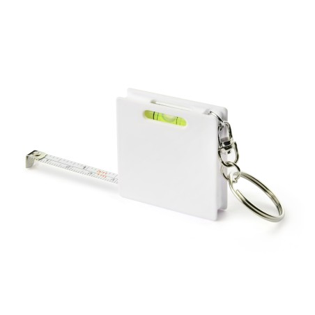 Porte-clés mètre RIZO 1m blanc personnalisé | Apothiclick