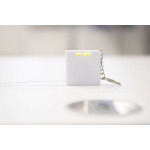 Porte-clés mètre RIZO 1m blanc personnalisé | Apothiclick