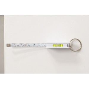 Porte-clés mètre RIZO 1m blanc personnalisé | Apothiclick