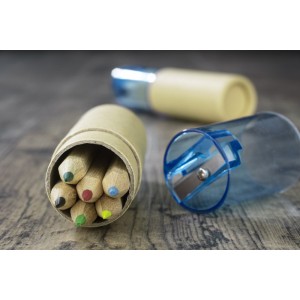 Crayons FARVE 6 couleurs tube personnalisé | Apothiclick