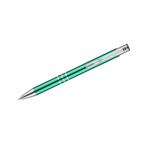 Stylo métal KALIPSO turquoise encre bleue gravé | Apothiclick