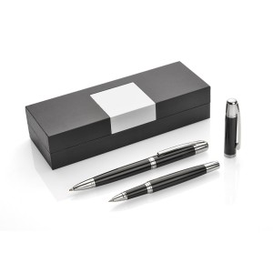 Coffret écriture CALIFORNIA noir personnalisable gravure | Apothiclick