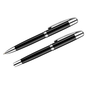 Coffret écriture CALIFORNIA noir personnalisable gravure | Apothiclick