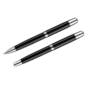 Coffret écriture CALIFORNIA noir personnalisable gravure | Apothiclick