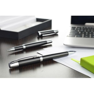 Coffret écriture CALIFORNIA noir personnalisable gravure | Apothiclick