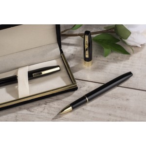 Coffret écriture ARIZONA noir doré personnalisé | Apothiclick