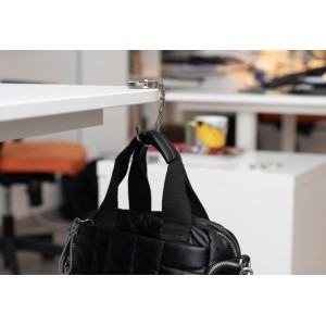 Accroche-sac LADY argent personnalisé gravure | Apothiclick