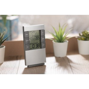 Station météo NARVI grise personnalisable gravure | Apothiclick