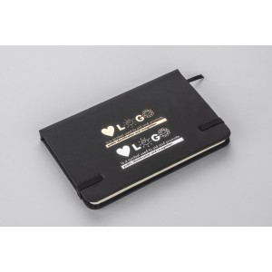 Carnet A6 VITAL noir personnalisable impression | Apothiclick