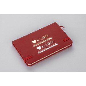 Carnet A6 VITAL rouge personnalisable impression | Apothiclick