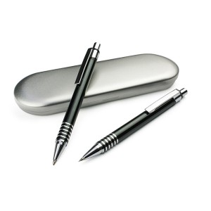 Coffret écriture DAKOTA noir personnalisé gravure | Apothiclick