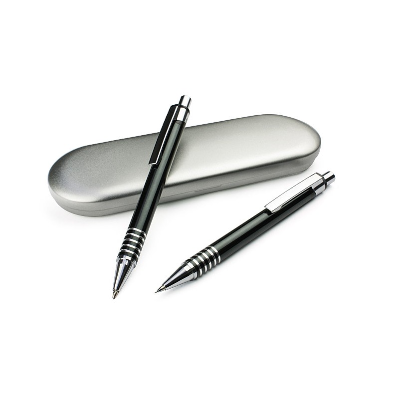 Coffret écriture DAKOTA noir personnalisé gravure | Apothiclick