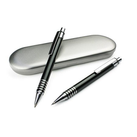 Coffret écriture DAKOTA noir personnalisé gravure | Apothiclick