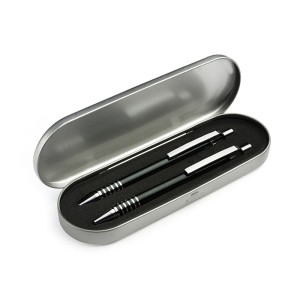 Coffret écriture DAKOTA noir personnalisé gravure | Apothiclick