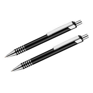 Coffret écriture DAKOTA noir personnalisé gravure | Apothiclick