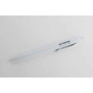 Stylo à bille BASIC blanc personnalisable impression | Apothiclick