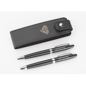 Coffret écriture TEXAS noir personnalisé gravure | Apothiclick