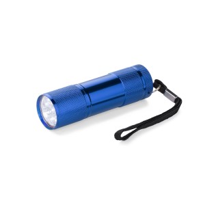 Lampe de poche RAY 9 LED bleue personnalisable gravure | Apothiclick