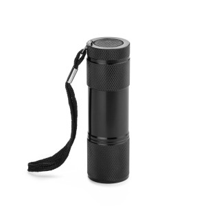 Lampe de poche RAY 9 LED noire personnalisable gravure | Apothiclick