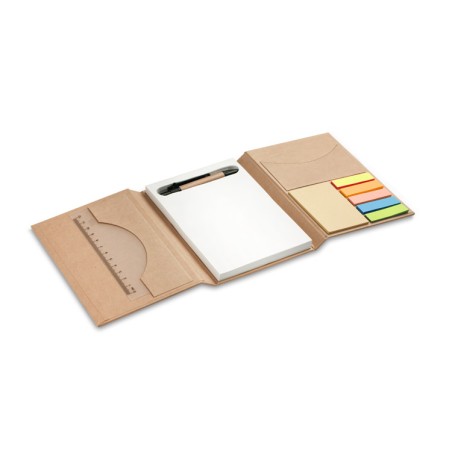 Carnet pliant A6 TRIPLO beige personnalisé | Apothiclick