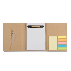 Carnet pliant A6 TRIPLO beige personnalisé | Apothiclick