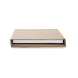 Carnet pliant A6 TRIPLO beige personnalisé | Apothiclick