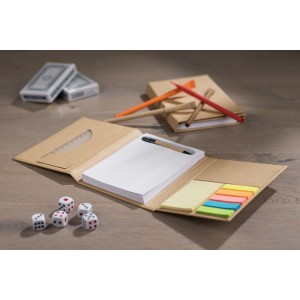 Carnet pliant A6 TRIPLO beige personnalisé | Apothiclick