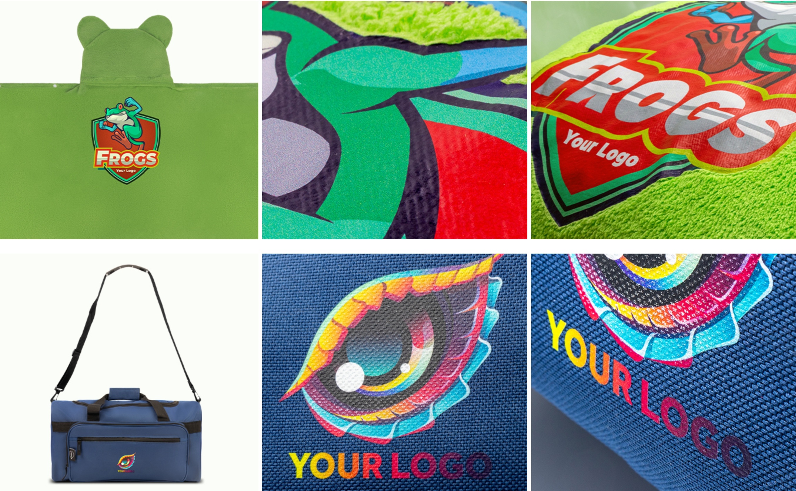Exemple de marquage DTF sur textile et sacs