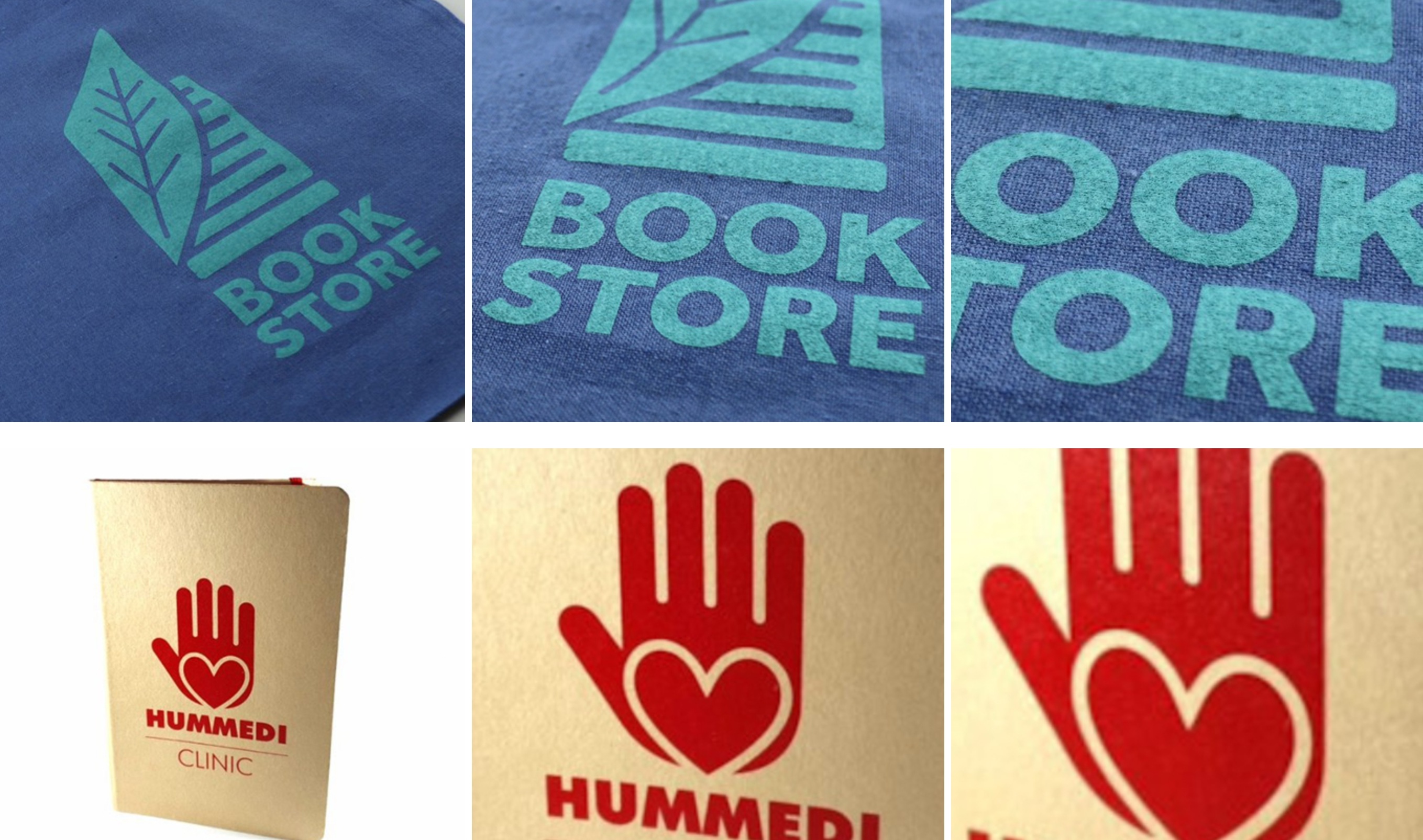 Exemple de sérigraphie sur textile et objets promotionnels