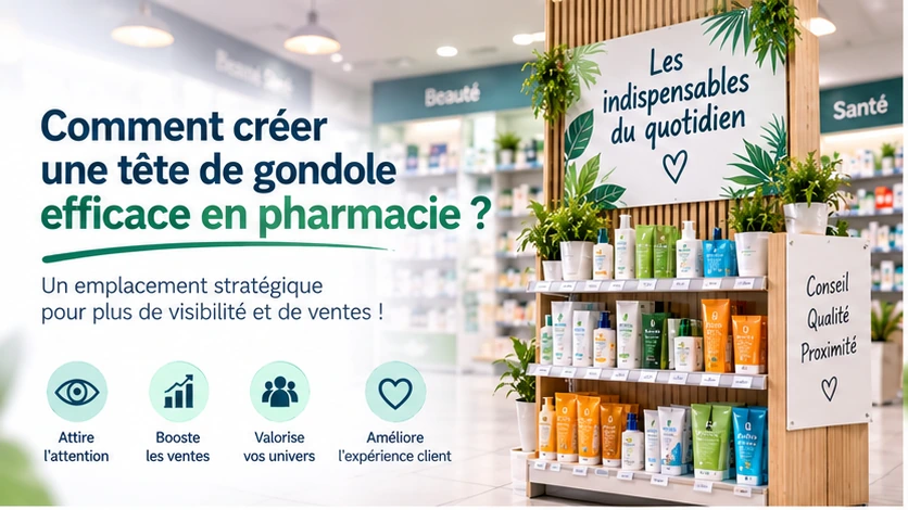 Comment créer une tête de gondole efficace en pharmacie